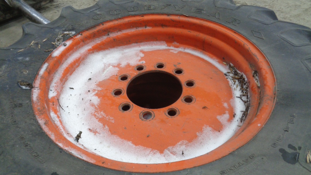16"W x 30"D, Kubota Orange 10-Hole Formed Plate