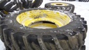 480/80R50 Firestone Radial Deep Tread 23 R-1W on John Deere Yellow 12-Hole Stub Disc 85%