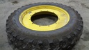 380/105R50 Firestone Radial 9100 R-1 on John Deere Yellow 12-Hole Stub Disc 25%