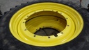 14.9/R46 Firestone Radial All Traction 23 R-1 on John Deere Yellow 12-Hole Stub Disc 60%