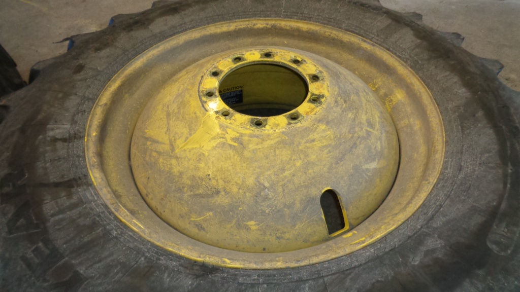 18"W x 42"D, John Deere Yellow 10-Hole Dolly Dual