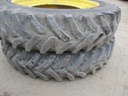 380/85R46 Goodyear Farm Dyna Torque Radial R-1 on John Deere Yellow 12-Hole Stub Disc 45%