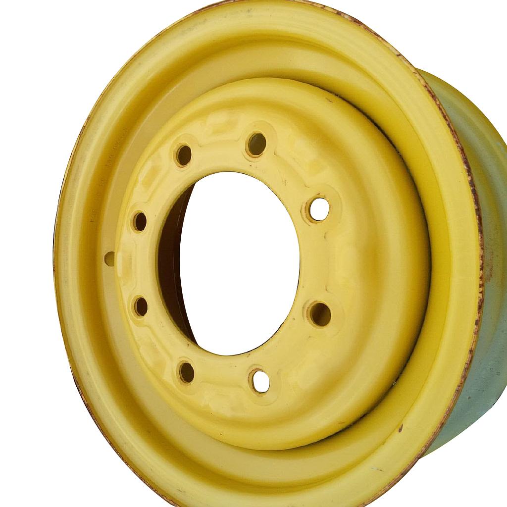 6"W x 15"D, Cat Yellow 8-Hole Formed Plate