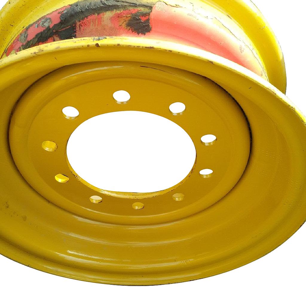 9"W x 24"D, Cat Yellow 10-Hole Formed Plate