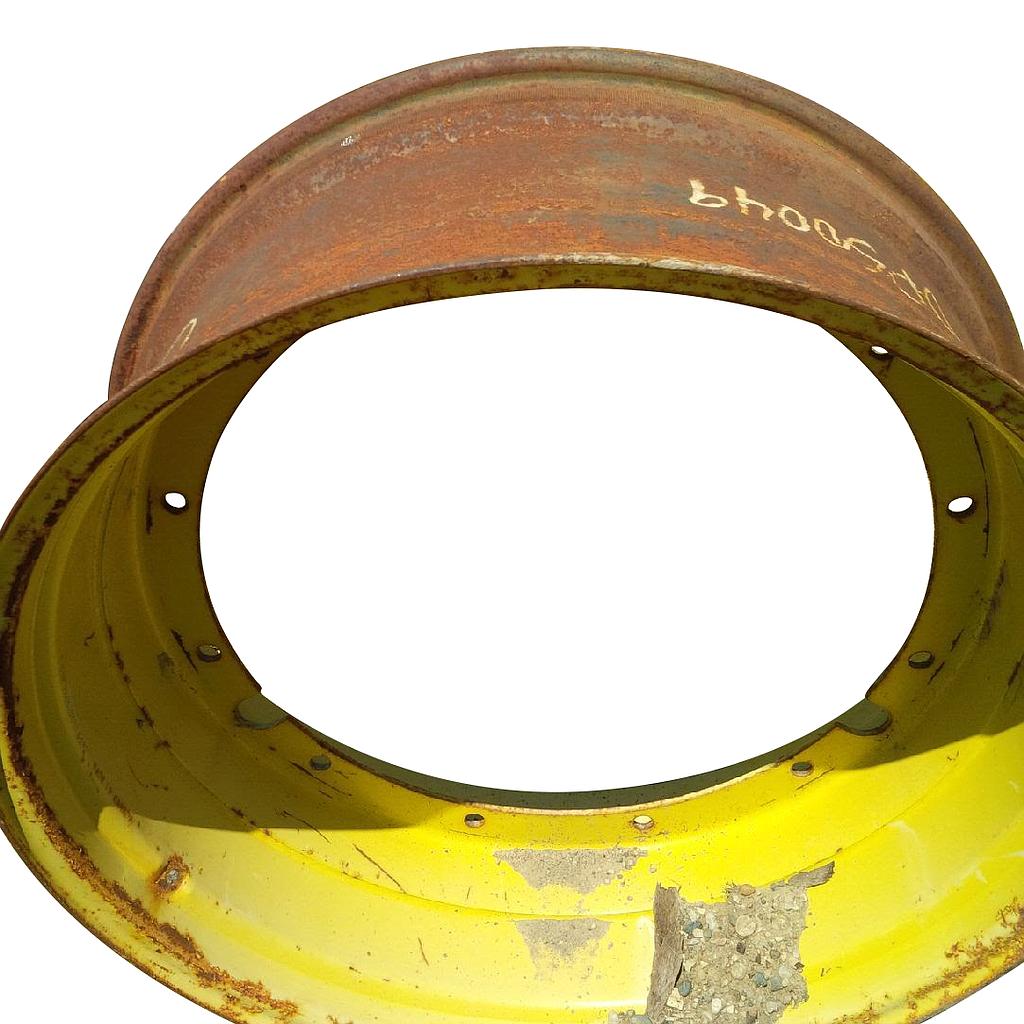 15"W x 38"D, John Deere Yellow 12-Hole Stub Disc