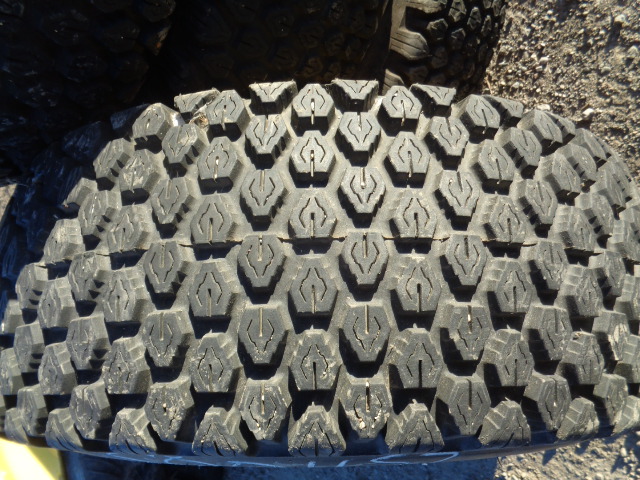 315/75D15 Bridgestone Ag Mower-M40B on John Deere Yellow 6-Hole Formed Plate 99%