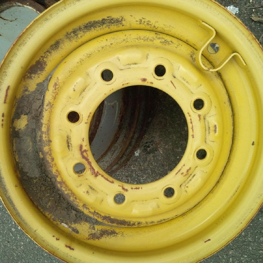 6"W x 15"D, Cat Yellow 8-Hole Formed Plate