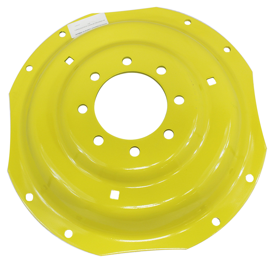 8-Hole Waffle Wheel (Groups of 2 bolts) Center for 28" - 30" Rim, John Deere Yellow