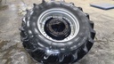 16.9/R28 BF Goodrich Power Radial 80 R-1 on Case IH Silver Mist/Black 10-Hole Waffle Wheel (Groups of 3 bolts) 60%