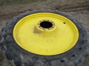 380/90R54 Goodyear Farm DT800 Super Traction R-1W on John Deere Yellow 10-Hole Spun Disc 45%