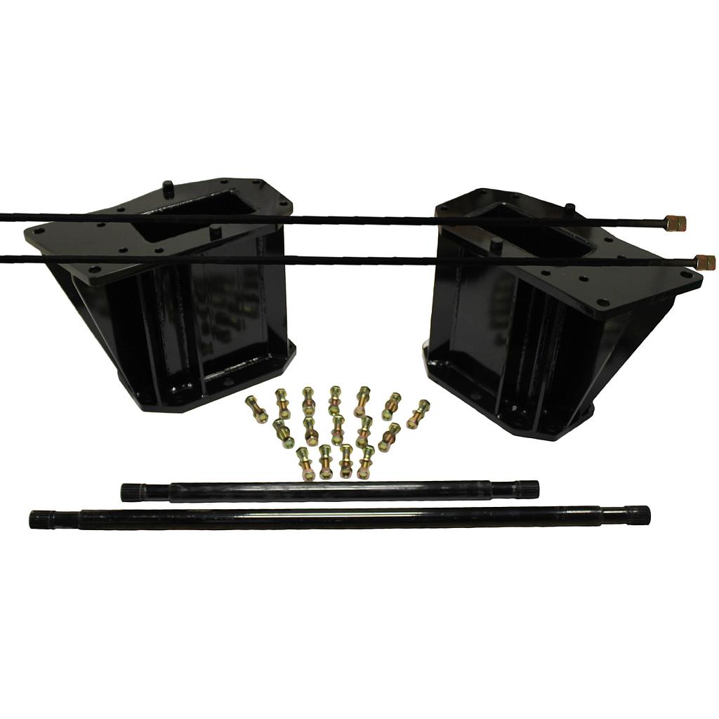 21.5"L Combine Frame Extension, w/Shafts, Hdw & Truss Rod, Case-IH Combine 8010*/7230*/7240*/8120/8230/8240/9120/9230/9240/New Holland ("G" Planetary 22/22 spline drive shafts), Black