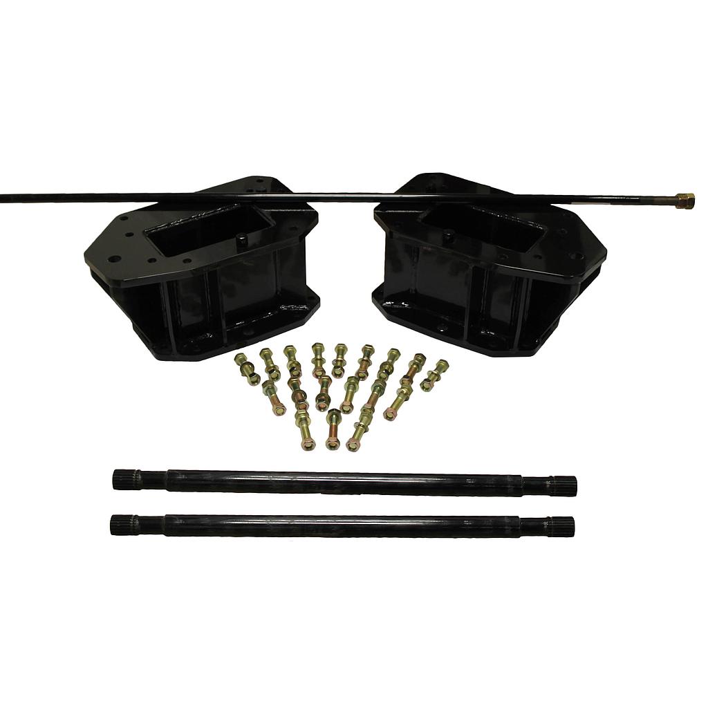 11"L Combine Frame Extension, w/Shafts, Hdw & Truss Rod, Case-IH Combine 5140/6140/7140(Serial# YGF014001+)/New Holland ("C" 2016-up 22/22 spline drive shafts), Black