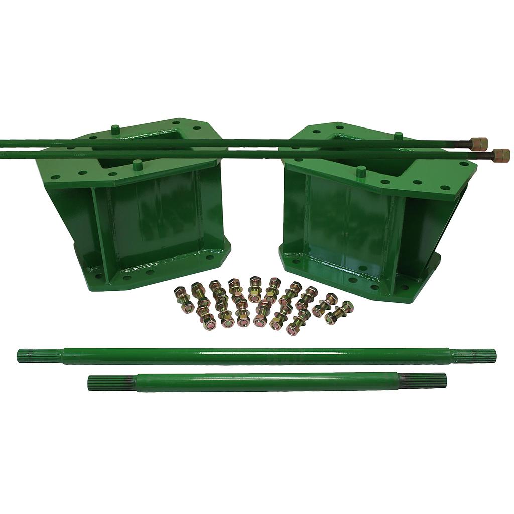 15.5"L Combine Frame Extension, w/Shafts, Hdw & Truss Rod, John Deere Combine 9000STS/"S" Series ("B" Std 18/18 Spline Long/Short Drive Shafts), John Deere Green