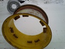 15"W x 28"D, John Deere Yellow 8-Hole Rim with Clamp/U-Clamp (groups of 2 bolts)