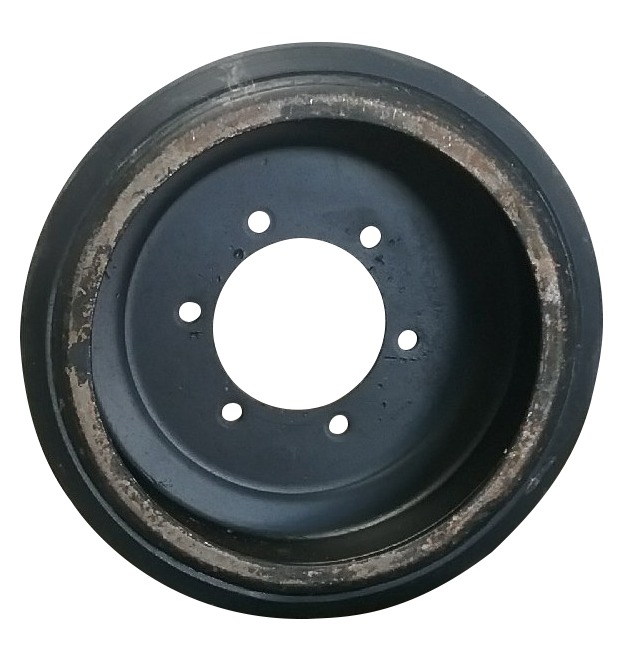 8.5" Wide Mid-Roller Bogie Wheel for CATERPILLAR Legacy Challenger Tractors Series 65-95 B Series or Later, Steel Bolt-On(Rubber)