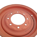 6"W x 16"D, Kubota Orange 8-Hole Formed Plate