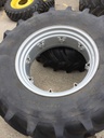 460/85R34 Firestone Performer 85 R-1W on Case IH Silver Mist 8-Hole Rim with Clamp/Loop Style