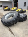 460/85R34 Firestone Performer 85 R-1W on Case IH Silver Mist 8-Hole Rim with Clamp/Loop Style