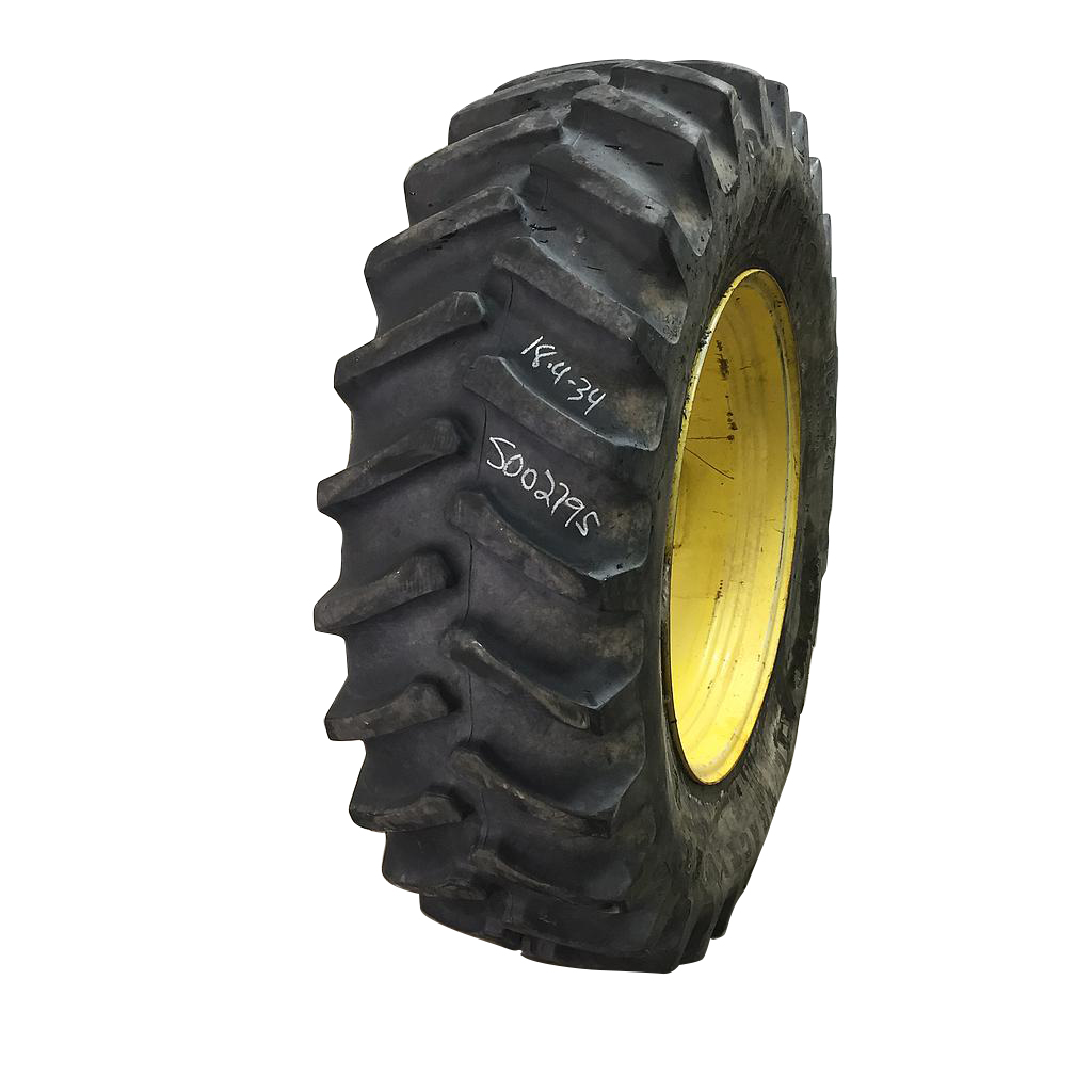 18.4/-34 Firestone Super All Traction 23 R-1, D (8 Ply) 90%