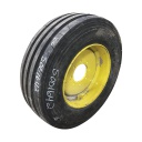 VF 285/70R19.5 Firestone Destination Farm I-1 on John Deere Yellow 8-Hole Formed Plate 99%