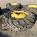 620/70R42 Firestone Radial All Traction DT R-1W on John Deere Yellow 10-Hole Formed Plate 65%