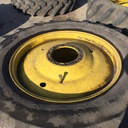 620/70R42 Firestone Radial All Traction DT R-1W on John Deere Yellow 10-Hole Formed Plate 65%