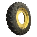 480/95R50 Goodyear Farm DT800 Optitrac R-1W on John Deere Yellow 12-Hole Stub Disc 60%