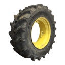 480/70R30 Continental HC70 R-1W on John Deere Yellow 8-Hole Rim with Clamp/U-Clamp (groups of 2 bolts) 75%