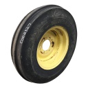7.50/-16 Firestone Champion Guide Grip 3-Rib F-2 on John Deere Yellow 6-Hole Implement 65%