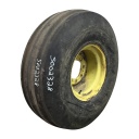 11.00/-16 Goodyear Farm Dyna Rib SL F-2M on John Deere Yellow 8-Hole Implement 55%