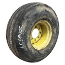 11.00/-16 Firestone Champion Guide Grip 4-Rib F-2M on John Deere Yellow 8-Hole Implement 35%