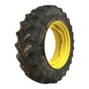 IF 420/85R34 Firestone Radial All Traction DT R-1W on John Deere Yellow 12-Hole Waffle Wheel (Groups of 3 bolts) 40%