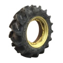 480/70R34 Goodyear Farm Special Sure Grip Radial TD8 R-2 on John Deere Yellow 12-Hole Waffle Wheel (Groups of 3 bolts) 90%