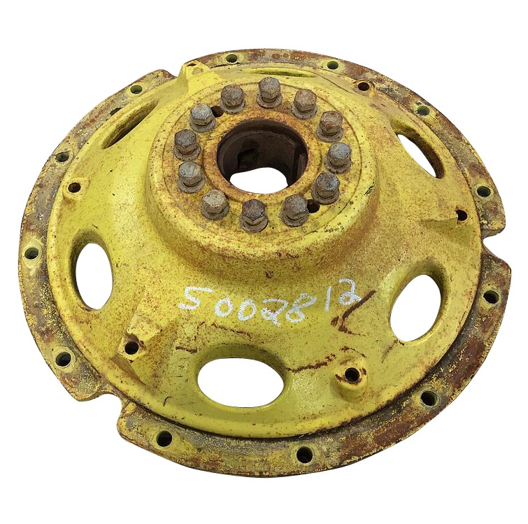 0-Hole Stub Disc Center for 38" - 54" Rim, John Deere Yellow