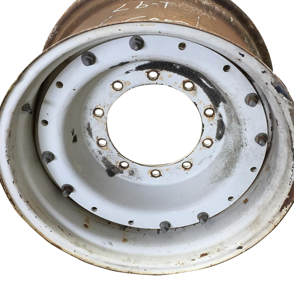 10-Hole Waffle Wheel (Groups of 2 bolts) Center for 28" - 30" Rim, White