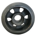 8" Wide Mid-Roller Bogie Wheel for John Deere Tillage Tractors Series 9000T-9010T, Hub/Bearing(Poly)