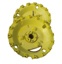 0-Hole Double Bevel 38" Cast Center for 38" Rim, John Deere Yellow
