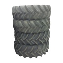 480/70R34 Goodyear Farm DT812 Optitrac R-1W on New Holland White 12-Hole Waffle Wheel (Groups of 2 bolts)/Waffle Wheel (Groups of 3 bolts) 85%