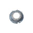 10-Hole Rim with Clamp/Loop Style Center for 28" Rim, Black