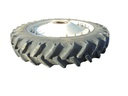 290/90R38 Titan Farm TT49V Radial R-1W on New Holland White/Case IH Silver Mist 8-Hole Waffle Wheel (Groups of 3 bolts) 70%