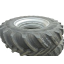 20.8/R42 BF Goodrich Power Radial 80 R-1 on Case IH Silver Mist 0-Hole Double Bevel 38" Cast 50%