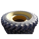 320/90R50 Firestone Radial 9000 R-1W on John Deere Yellow 12-Hole Stub Disc 25%