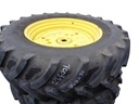 480/70R38 Firestone Performer 70 R-1W on John Deere Yellow 0-Hole Stub Disc 90%