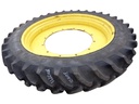 320/90R50 Firestone Radial 9000 R-1W on John Deere Yellow 12-Hole Stub Disc 75%