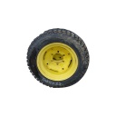 27/8.50-15 Galaxy Mighty Mow R-3 on John Deere Yellow 6-Hole Formed Plate 85%