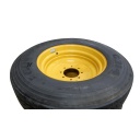 295/75R22.5 Goodyear Farm C314 on John Deere Yellow 8-Hole Formed Plate