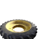 380/90R54 Goodyear Farm DT800 Super Traction R-1W on John Deere Yellow 12-Hole Stub Disc 55%