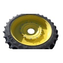 320/90R54 Goodyear Farm DT800 Super Traction R-1W on John Deere Yellow 10-Hole Stub Disc 85%