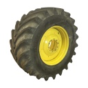 850/60-38 Trelleborg T414 R-1W on John Deere Yellow 10-Hole Formed Plate 55%