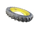 320/90R54 Goodyear Farm DT800 Super Traction R-1W on John Deere Yellow 12-Hole Stub Disc 75%